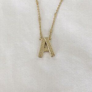 Kendra Scott Letter A Gold Pendant Necklace